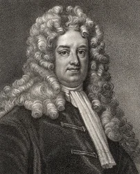 John Somers, grabado por Geremia, ilustración de 